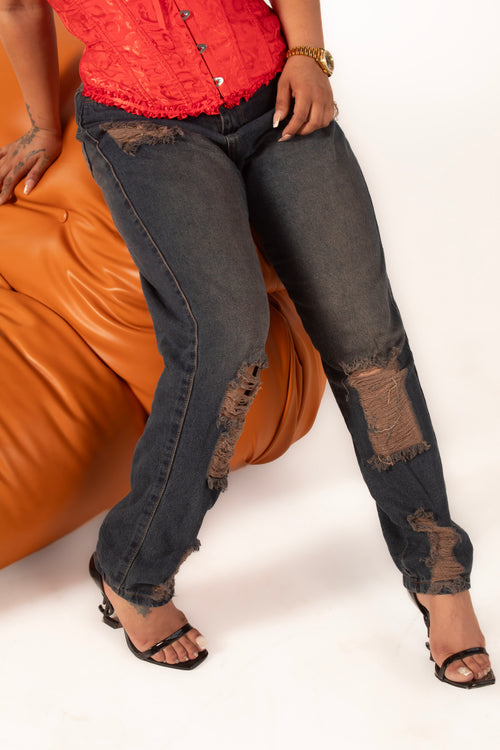 JEAN BAGGY DISTRESSED